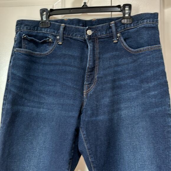 Gap Straight Gapflex Dark Denim Jeans Men’s Size 36x34 - Picture 2 of 14